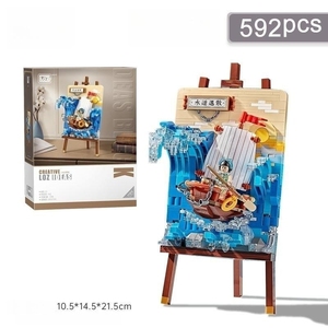 为LOZ小颗粒组装积木套装水反散射3D绘画桌面油画礼品装饰玩具 - Product Image 6
