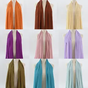 Pañuelo de algodón a cuadros de alta calidad Jacquard Malasio para mujer, bufandas, hiyab musulmán