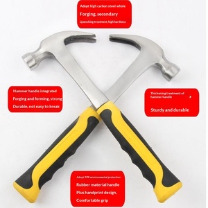 Small Hammer Iron Hammer Lang Head Pure Steel Hammer Home <b>Nail</b> Hammer Special Steel Universal One Cangle Hammer Portable - Product Image 2