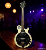 Weifang Rebon 6 String White Colour Resonator Dobro Electric Guitar