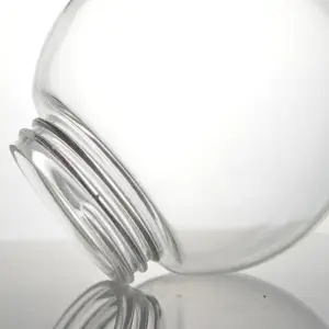 Handgeblazen Gesmolten Glas Helder Transparant Globe Glanzende Matte Custom Schroef Tiffany Gebrandschilderd Glas Lampenkap