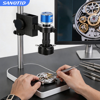 SANQTID TD-10ML-B50 4K HDMI Industrial Camera Magnifier Mobile Phone PCB Repair Measurement LED 130X Electron Digital Microscope
