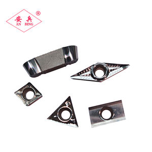 ABJX CNC High Gloss Aluminum Milling <strong>Cutter</strong> with Triangular Diamond Abrasive Blade - Product Image 1
