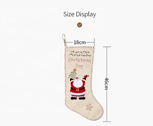 Chaussettes <span class=keywords><strong>de</strong></span> Noël personnalisées <span class=keywords><strong>de</strong></span> luxe OurWarm, grandes, à <span class=keywords><strong>suspendre</strong></span>, en toile <span class=keywords><strong>de</strong></span> jute, pour la sublimation, pour la broderie - Product Image 2