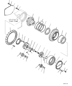Motore finale di viaggio del cambio dell'azionamento 20Y-27-00500 20Y-27-00501 20Y-27-00560 20Y-27-00590 per l'escavatore PC200-8MO PC200-8 di Komatsu - Product Image 3