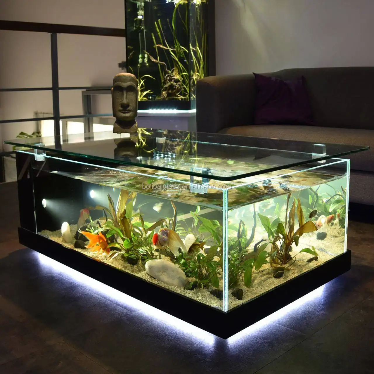 Ultra clear glass aquarium tank