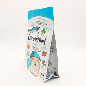 定制可重新密封滑块拉链平底处理猫粮湿袋袋 - Product Image 3