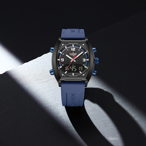 Relojes NAVIFORCE 9242 Relojes de Moda para Hombre 3ATM Resistentes al Agua Correa de Silicona Cronógrafo Luminoso Fecha Reloj de Doble Pantalla - Product Image 3