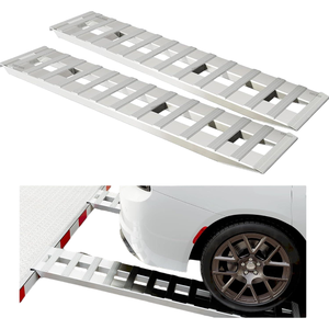 Aluminum Universal <strong>Loading</strong> Hook Attaching End <strong>Ramps</strong> for Trucks Lawn Mower Car Auto Hook Motorcycle ATV/UTV - Product Image 3