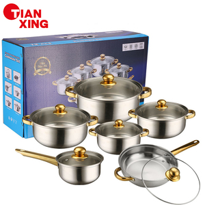 Khuyến mãi nóng! Bộ dụng cụ nhà bếp nhiều màu sắc 12 món, chất lượng cao, chống dính, thép không gỉ, gồm nồi, chảo, bộ nồi nấu ăn - Product Image 6