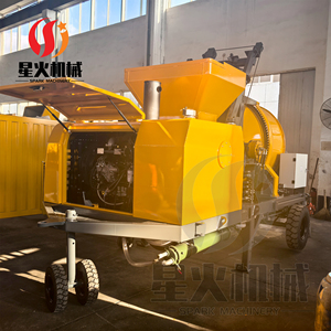 中型ミキサーコンクリートポンプトレーラーコンクリートミキサーポンプ移動式コンクリートミキサーポンプ付き - Product Image 2