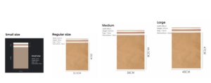 <span class=keywords><strong>Bolsas</strong></span> de Embalaje de Papel <span class=keywords><strong>Kraft</strong></span> Biodegradable para Ropa, con Logotipo Personalizado, para Envíos Express - Product Image 4