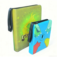 Hochwertiger 3x3 Taschenordner, individuell bemalt, ODM Digitaldruck, 3-Ring-Leder-Albumordner für TCG