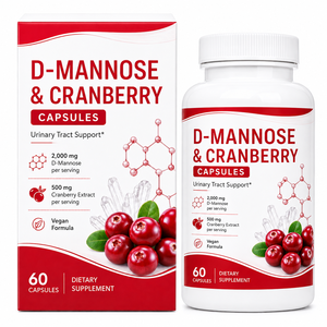 Fórmula de D-Manosa de Alta Potencia con Arándano Rojo, Hibisco <span class=keywords><strong>y</strong></span> Probióticos <span class=keywords><strong>para</strong></span> <span class=keywords><strong>el</strong></span> Soporte Urinario Diario (Envase Grande) - Product Image 1