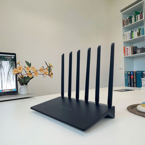 Router Wifi 6 Mesh Ax3000 Dual Band Hoge Prestaties Cpu 1.3Ghz Mu Mimo Externe 5 Antennes Gigabit Netwerk Router - Product Image 1