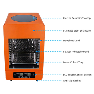 Horno Portátil de Doble Zona JingXin 800c Todo en Uno para Exteriores, Pizza, Carne, Pollo, para Camping, Cocción de Doble Zona con Precisión - Product Image 3