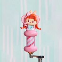 POPMART Labubu the MONSTERS Série Salon de Coiffure Boîte Mystère Aimant de Réfrigérateur Lumineux Décoration Mignonne pour la Maison Jouet Surprise de Collection Cadeau