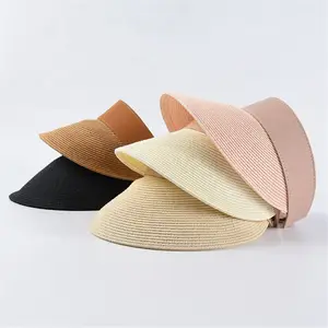 Fashion Casual Beach Dress Summer Paper Straw Women Lady Visor Sun Hat