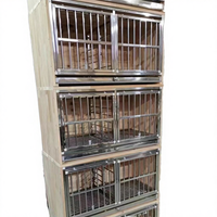 Cage à pigeons en acier inoxydable et bois massif, cage de reproduction, nichoir, cage d'accouplement, fournitures pour pigeons, spécialisée
