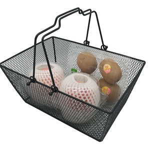 <span class=keywords><strong>Panier</strong></span> de courses métallique à grille fine, <span class=keywords><strong>petit</strong></span> format, d'occasion, pour pharmacie, centre commercial, transport de bébé et cosmétiques - Product Image 3