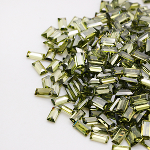 500 buah Per tas 2x1mm hingga 3x6mm warna batu CZ batu permata Zircon kualitas tinggi <span class=keywords><strong>Baguette</strong></span> kubik zirkonia untuk membuat perhiasan - Product Image 2