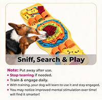 Tapis de reniflement pour animaux de compagnie en forme de montre, jouet interactif d'enrichissement et de distribution de nourriture pour chien, tapis de fouille et de mastication d'intérieur pour toutes les saisons