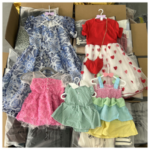 Fashion Style Wholesale Children Dress Girls Used Clothes Summer Ropa De Bebe, Random <b>Mixed</b> Sales High Quality Child Dress - Product Image 2
