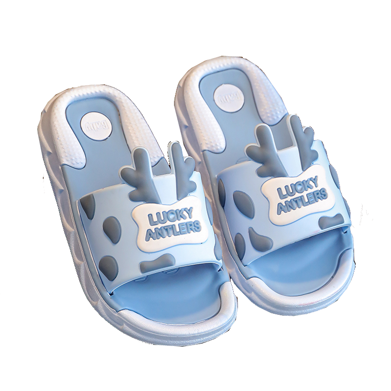 Сандалии детские Нескользящие на плоской подошве, мультяшный милый дом, нескользящая пляжная обувь для дома, для мальчиков и девочек