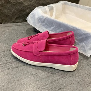 Wholesale Spring Summer New Arrival Womens Slip on Loafers Plus Size <b>Flat</b> Soled <b>Suede</b> Leather Breathable Wear Resistant - Product Image 4
