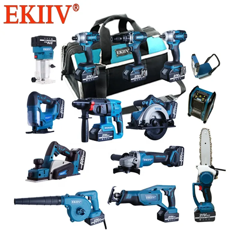 drill combo kit tool set EKIIV 20-v max lithium ion cordless combos kits 15 tool high quality