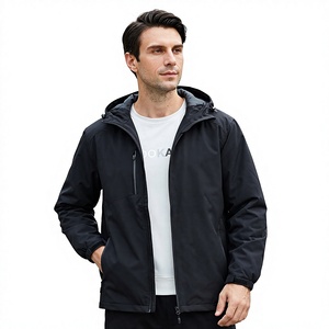 THAPUR SONS High Quality Men's Softshell Winter <b>Jacket</b> Canvas Waterproof Windproof Breathable Stand Collar Zipper Outdoor Sizes - Product Image 1