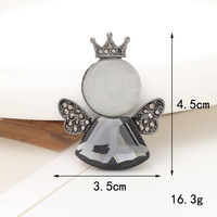 Nouvelles breloques ailes de fée dansante en alliage électroplaqué incrustées de diamants, accessoires de coque de téléphone DIY, perforées
