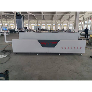 JUNDE TM-CNC-3000A 9KW Spindle Power 3 Axis Double Head CNC Aluminum <b>Drilling</b> and Milling Machine for Window and Door Making - Product Image 1
