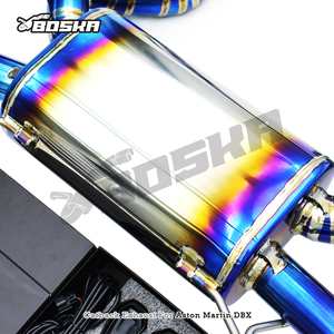 Sistema de Escape Catback con Válvula para Aston Martin DBX 707 V8 4.0TT 2022-2025, Tubo de Escape y Silenciador de Titanio Boska Racing - Product Image 2