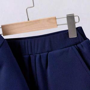 Ensemble de vêtements <span class=keywords><strong>bleu</strong></span> roi pour garçons adolescents, sweat à capuche imprimé dessin animé et pantalon de jogging ample, tenue thermique d'extérieur pour enfants, personnalisable - Product Image 3