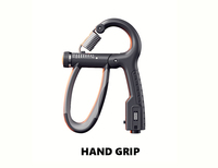 Entrenador de Fuerza de Mano Ajustable de ABS y Acero Inoxidable para Ejercicios de Muñeca, Antebrazo, Brazo y Dedos