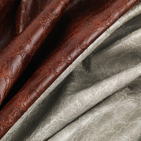 Cuir végétalien de luxe personnalisé tissu PU cuir synthétique Textile 25% polyester 25% coton 50% PU Faux cuir pour vêtements