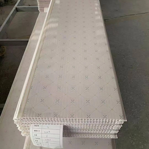 Paneles de Techo Falso de PVC <span class=keywords><strong>Blanco</strong></span> Brillante, Color <span class=keywords><strong>Madera</strong></span>, Acanalados, Placas de Techo de PVC <span class=keywords><strong>y</strong></span> Yeso, Techos de PVC, Paneles de Plafón - Product Image 1