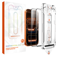 Protection d'écran pour 17Promax, technologie anti-reflet 3D, anti-espionnage, auto-nettoyage, verre trempé 9H, 16 15 14 Plus 13