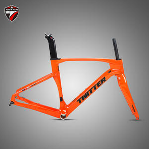 Cadre de vélo de route en fibre de carbone <span class=keywords><strong>TWITTER</strong></span> Gravel Famre V3, frein à disque + fourche + tige de selle et vis cachées + jeux de roulements à axe traversant avant/arrière - Product Image 5