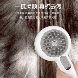 Peigne pulvérisateur double face Cw B1 pour chats et chiens, outil de toilettage rechargeable pour animaux de compagnie avec fonction désodorisante - Product Image 2