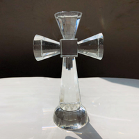 Vente directe d'usine, personnalisation sur mesure, gravure de croix en cristal avec base
