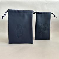 Sac d'emballage de luxe en cuir PU pour bijoux, pochette cadeau à cordon pour rouge à lèvres, boucles d'oreilles, lunettes, téléphone portable - Grande Vente