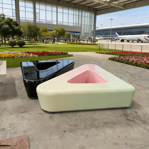 Durable Frp <b>Tree</b> Planter <b>Benches</b> Custom <b>Seats</b> for Retail Shopping District Plazas - Product Image 4