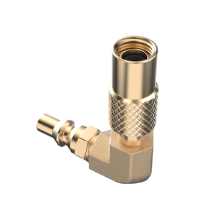 Adaptador de Conexión Rápida de 1/4'' para RV, Conector de Latón Sólido para Conversión de Parrilla de Gas Propano para Autocaravanas, Remolques y Camping - Product Image 1