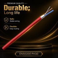 Kabel Kabinet Penyimpanan Energi 2 Core PH30 EN50200 Konduktor Tembaga Isolasi Karet Jaket LSZH 2c 1.5mm kabel alarm kebakaran