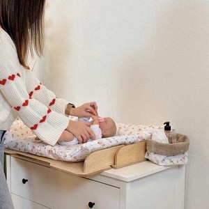 Housse de matelas à langer pour bébé en éponge compressée sur mesure, tissu en crêpe de coton pur, respirant, doux, pour nouveau-né - Product Image 1