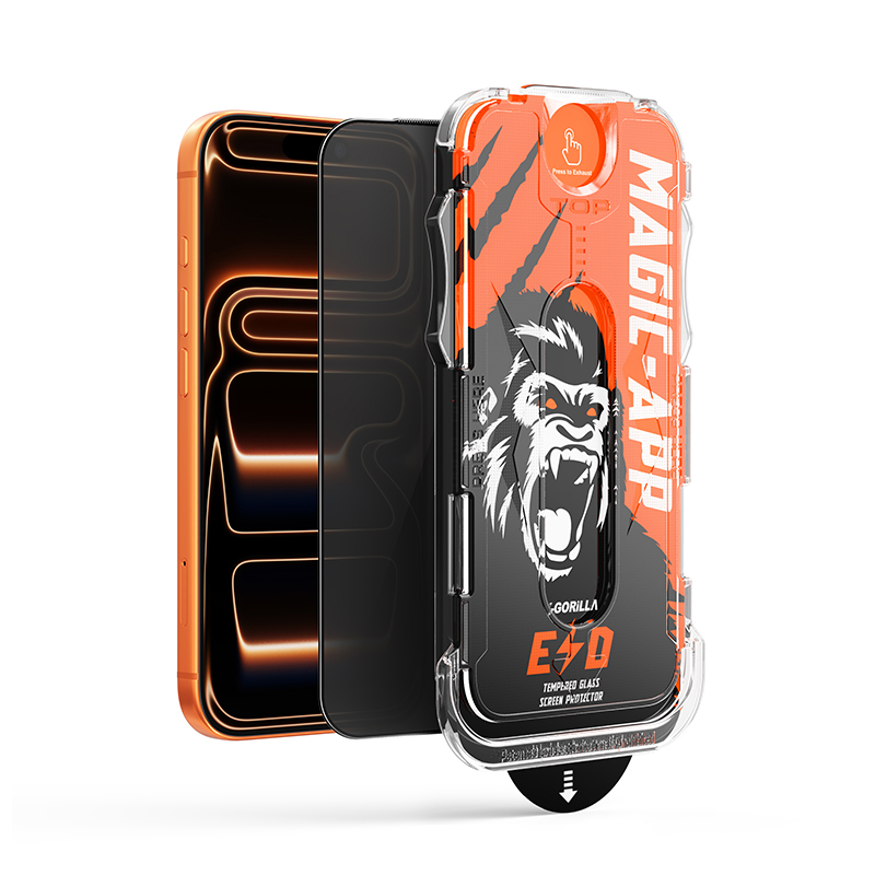 Vidrio negro/Privacidad*1 + Removedor de polvo Easyapp*1 (sin embalaje)