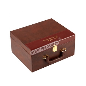 Suscripción al proveedor, novedad, uso de la industria de viajes, maleta de cuero Pu con asa, embalaje de almacenamiento, cajas de cuero fuerte - Product Image 2