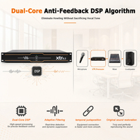 Suppresseur de rétroaction audio professionnel 8 canaux XTR8.2 DSP Anti-Hurlement Éliminateur de rétroaction de microphone pour grandes salles de conférence